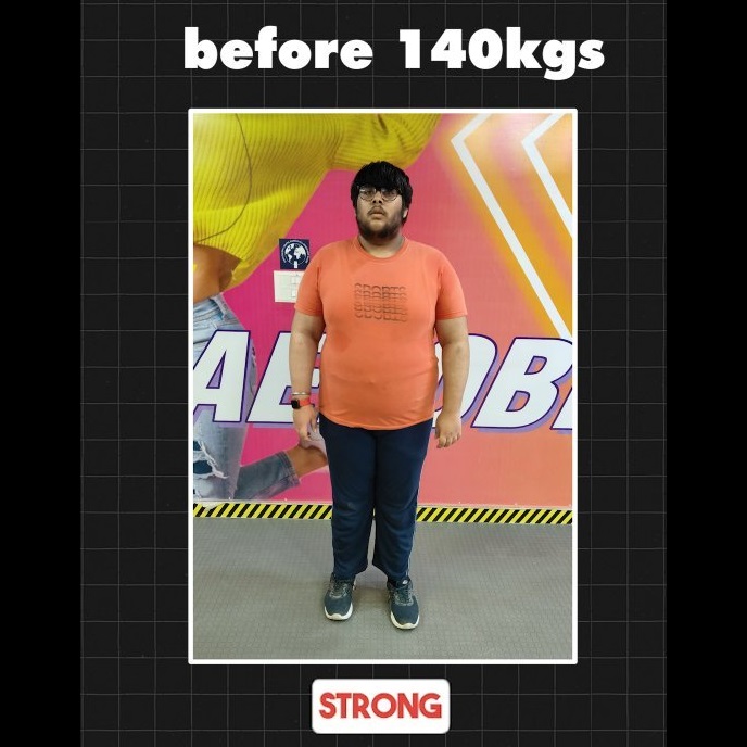 Kaavyansh journey from 140kgs to 116kgs in 90days
