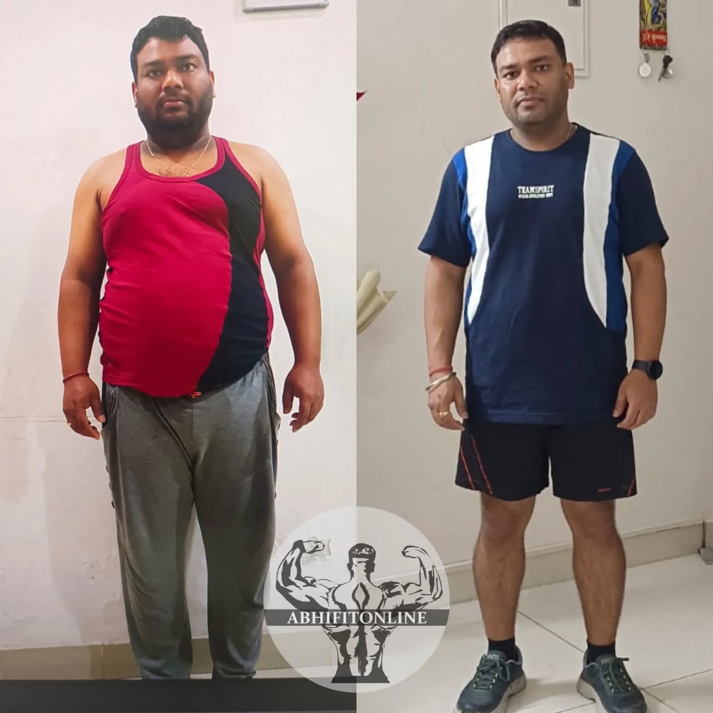 Abhinav's Before and After